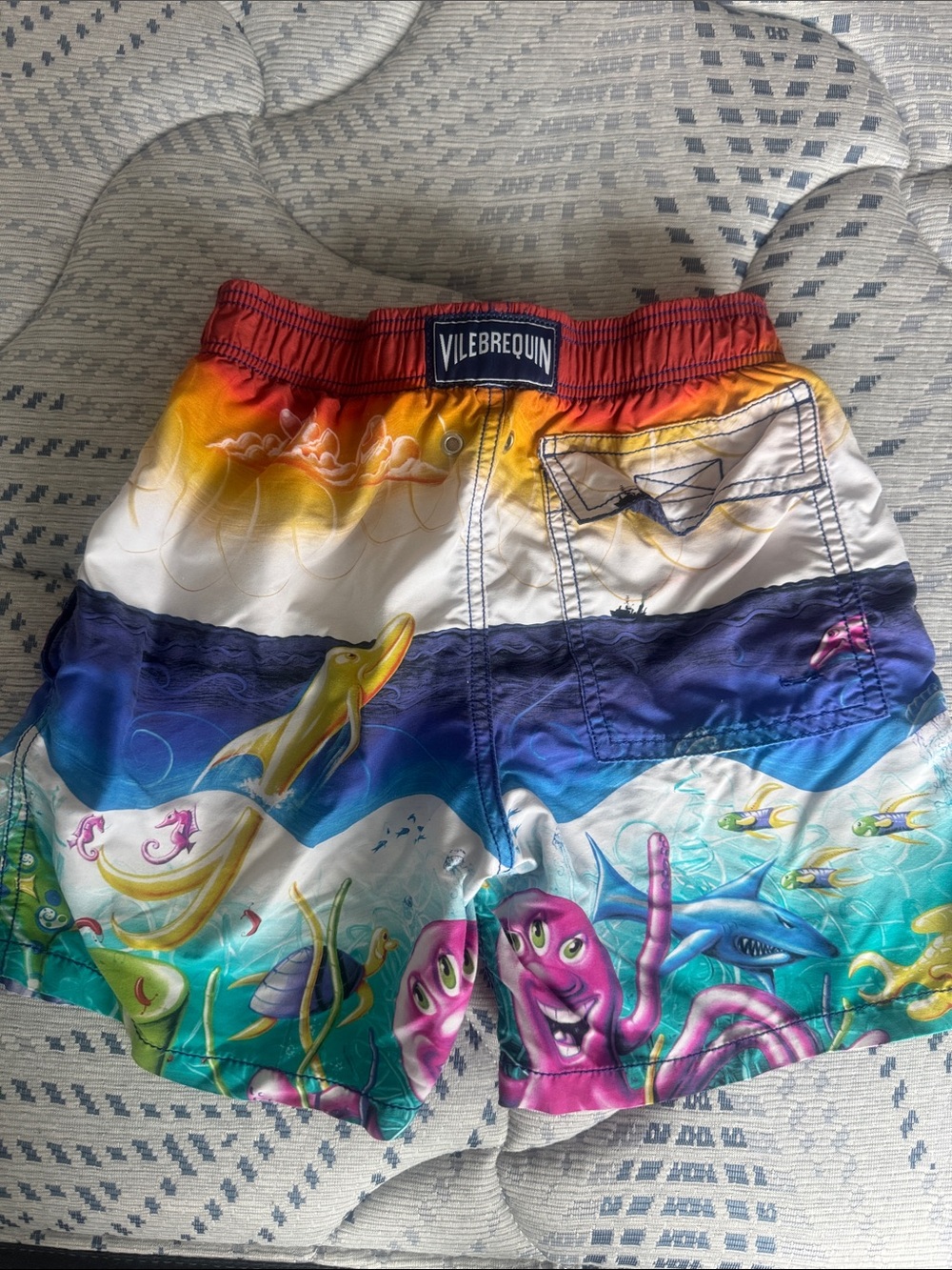 Vilebrequin Multicolor Ocean Creature Swim Shorts - Pink Blue Green